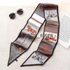 Scarves Animal Horse Print Luxury Long Silk Scarf Female Thin Narrow Scarf Bag Hair Band Ribbon Scarfs Women Neckerchief wholesale J230801