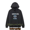 Mens Designer Hoodies Hooded Street Fashion Sweater Quality Sweatshirts Hole Wear Design Womens Black Top Loose Drop Shoulder Silhouette Unisex Plus Size Hoodie