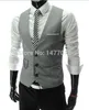 Heren Vesten Collectie Jurk Voor Mannen Slim Fit Pak Vest Mannelijk Vest Gilet Homme Casual Mouwloze Formele Zakelijke Jas 230731
