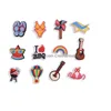 Shoe Parts Accessories Pvc Charms Shoecharms Buckle Fashion Soft Rubber Jibbitz For Clog Jibz Shoes Music Instrument Guitar Series Randomly