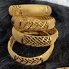 Bangle 4pcs/лот S Arabia Свадебные золотые браслеты для женщин Дубай невеста подарок эфиопский браслет Африка