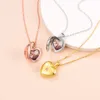 Pendanthalsband U7 Anpassad Birthstone 925 Silver Heart Openable Po Locket Halsband Lasergravemminnes Familjebild Personliga smycken 230731