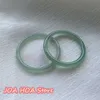 Bangle Natural Oil Blue Jade Bracelet Feeed Seed Round Женский нефтяной голубые, сертифицированные нефтяные бонгли высокого уровня льда, ювелирные изделия 230731