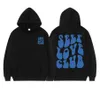 Sweats à capuche pour hommes SELF LOVE CLUB Sweat à capuche Esthétique Hommes Femmes Sweat ras du cou Mode Hip Hop Y2k Style Streetwear Sweats Harajuku