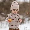 Pull enfants pull Shirley Bredal marque filles vêtements automne enfant en bas âge gilet champignon broderie coton doux bébé garçons hauts en tricot 230801