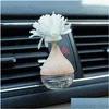 Difusores de óleos essenciais carro pendurado por pingente fragrância ambientador frasco de vidro vazio difusor aromaterapia decoração gota entregar dh7x8
