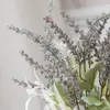 装飾的な花人工植物ラベンダージプソフィラブーケの結婚式パーティーのためのdiyクリスマスリース花のアレンジメント家の装飾