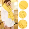 Foulards couleur unie doux musulman islamique bandeau coton Long châle pour les femmes mode Hijab grande taille pliant cou écharpe