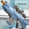 Gun Toys Fullt Electric Water Bursts Children HighPressure Strong Laddningsenergi Automatisk Spray Kids Toy Gift 230731