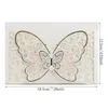 Karty pozdrowienia 50pcs Butterfly Laser Cut Karta zaproszenia ślubnego Covery Party Postcard Busines