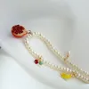 Pendant Necklaces Natural Freshwater Pearl Friut Beads Necklace Women Jewelry OL Designer T Show Runway Party Boho Elegance Top Rare Japan