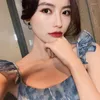 Pendientes colgantes Qiu Dong Kuan Mujer de alto grado Temperamentos de Corea del Sur Cara larga y explícita Delgada