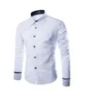 Hommes chemises décontractées haute qualité mode printemps homme à manches longues chemise loisirs robe porter marche grille ligne soirée 230731