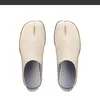 Dress Shoes Japanese White Silver Tabi Ninja Ladies Trotter Flat Split Square Toe Loafers Cozy Slip On Sliders Femme Boat 230731