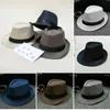 넓은 가슴 모자 버킷 버킷 히리 긴 패션 유니스석 짚 Fedora Sun Hat Panama Trilby Crushable 남자 여성 접이식 여행 벨트 S 캡 230801