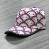 Designer kubek czapki mężczyźni kobiety kwiat wydrukowany płótno sunhat kobieta fisher kapelusz letni projektanci baseballowe czapki baseballowe luksusowe casquette