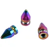 Bag Parts Accessories Ivoduff 10pcs Various Color Bullet Shape Screw Stud Brass Rivets Rainbow For Leather Belt 230731