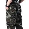 Pantaloni da uomo Camouflage Casual Uomo Camo Cargo Multi tasche Pantaloni tattici militari Hip Hop Streetwear Pantalon Homme Sweatpant 230731