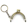 Bag Parts Accessories 10Pcs 5CM Metal Coin Purse Frame For With Key Ring Hardware Kiss Clasp To The Wallet Clutch Bags Sew 230731