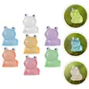 Garden Decorations 7 Pcs Animal Frog Sculptures Home Small Office Ornaments Fun Cute Desk Resin