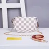 Wallets for women Designer Fashion brand logo 6 Colors Flora Paint Chain Handbag ladies shoulder bag 16-10-3cm handbags without box shopping chain bags