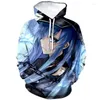 Sweats à capuche pour hommes Fashion Anime Style Akame Ga Kill! Impression 3D unisexe automne tendance sweat à capuche Hip Hop pull à capuche