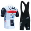 Cykeltröja set uppsättning 2023 UAE Bike Shorts 20D Pants Team Ropa Ciclismo Maillot Bicycle Clothing Uniform P230801