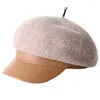 Visiera Cappello berretto francese Cappello da artista ottagonale caldoRegalo per la riunione di famiglia di Pasqua