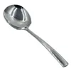 Spoons Thicken Dinner Dish Soup Rice Western Restaurant Bar Cafe Public Spoon Large Stainless Steel Round Head Buffet Serving