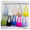 Evening Bags Korean Style Casual Quilting Pleated Women's Hobos Bag Design Padded Cotton Bubble Flower Shoulder Female Soft Armpit