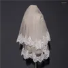 Bridal Veils Arrival Beige Ivory Wedding Veil Lace Appliques Bride Weddings Mariage Casamento Accessories Matrimonio