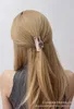 Pinces à cheveux Barrettes designer 2023 Nouvelle famille P Triangle inversé Haute Prêle Fermoir en métal Clip pour épingle à cheveux pour femme, Filet rouge, Sensation avancée, Tête arrière Shark BADL