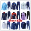 Marseilles Tracksuit Kit 22 23 24 어린이 남성 축구 유니폼 훈련 축구 트랙 슈트 슈트 키트 2023 2024 OM Mens Survetement Maillot Chandal Tuta Jogging Set