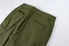 Army Green Cargo Pants Side Big Pockets Pant for Men Punk Pantalon Homme Fashion Casual Spoders