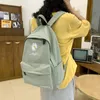 Okul çantaları genç okul çantası kızlar için backpack kadınlar yazdırma kitap çantaları orta öğrenci okul çantası büyük siyah sevimli çiçekler naylon bagpack 230801