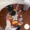 À la mode Marque Dessin Animé Mignon NASA Espace Astronaute Cas Compatible pour IPhone7Plus8Plus XR 11 12 13 14 Pro Max XS X MAX