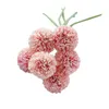 Decoratieve Bloemen Kunstmatig In Vensterdozen Lichtslingers Met Afstandsbediening 6 Stokken Mini Hortensia Bloem Bruiloft