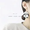 Hoepel oorbellen super schattige reuzenpanda voor vrouwen acryl met een lief design sieraden cadeau