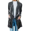 Women's Jackets Fashion Fall Winter Women Cardigan Jacket Drape Pleuche Long Casual Solid Color Velvet Office Lady Elegant Coats