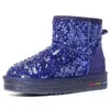 2023 Stivali da neve invernali da donna Moda paillettes e ispessimento in pile Outdoor Comode scarpe di cotone caldo antiscivolo