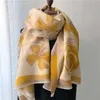 Foulards femmes hiver écharpe florale femme cachemire châles et enveloppes épais chaud Bufanda printemps Pashmina couverture étoles 2022 nouveau Y23