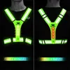 Radtrikot-Sets WEST BIKING Reflektierende Sicherheitsweste Elektroroller Blinkende USB-wiederaufladbare LED Laufen Joggen Angeln 230801