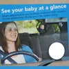 Car Mirrors 1717cm Car Safety View Back Seat Mirror Baby Car Mirror Children Facing Rear Ward Infant Care Square Safety Kids Monitor x0801 x0802