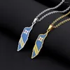 Pendant Necklaces Fashion Aruba Map Flag Necklace For Women Men Gold Silver Color Stainless Steel Jewelry Patriota Jewerly Gifts