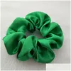 Hair Accessories Women Silk Scrunchie Elastic Handmade Mticolor Band Ponytail Holder Headband Epacket 70 Colors Drop Delivery Baby K Dhpwc