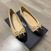 A113 Balletschoen Channel Casual damesschoenen Sexy S Designer Espadrille Dans Zacht lamsleer Kantoor Platte hak Leer Vissersjurk Carrière Outdoor S s oft