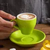 Copos Pires 80ml Espresso Turco Com Copo De Cerâmica Conjunto Para Café Cozinha Festa Bebida Artigos Decoração Da Casa Presentes Criativos