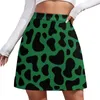 Rokken Bruin Koe Print Rok Esthetische Mooo Grafisch Dier Harajuku Casual Womens Kawaii Mini Custom Kleding Cadeau Idee