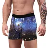 Mutande Uomo Spazio Galassia Stampato Divertenti Boxer Slip Novità Boxer Shorts Umoristico Intimo Maschile Marca Traspirante Mutandine