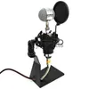 MP3/4 Dock Cradles Demir Üçgen Metal Mikrofon Stand Mikrofon Masaüstü Şok Montaj Yönlü Evrensel Ses Aksesuarları X0731